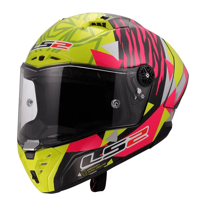 LS2 FF805C Thunder GP Aero Replica Aldeguer - Yellow / Pink / Black 06