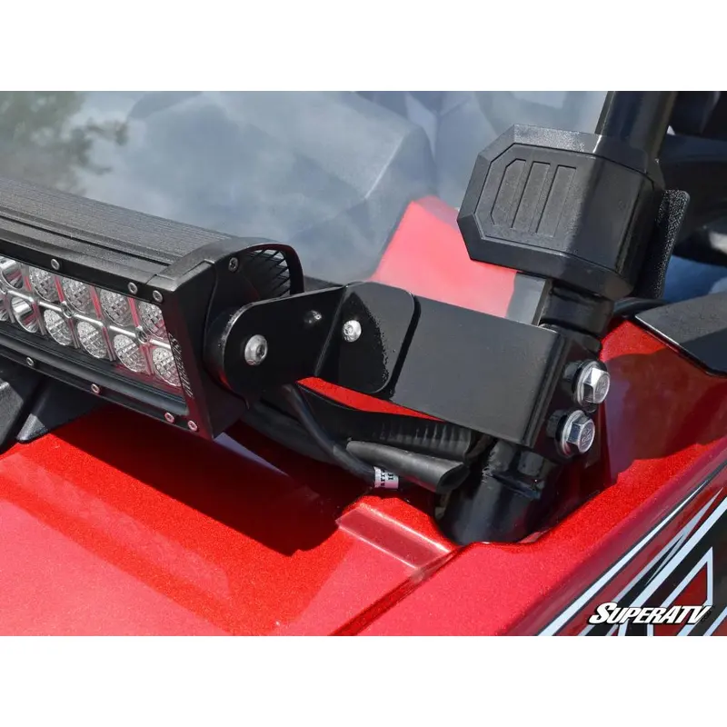 SuperATV Polaris RZR 30" Light Bar Mounting Bracket - Flush to Hood