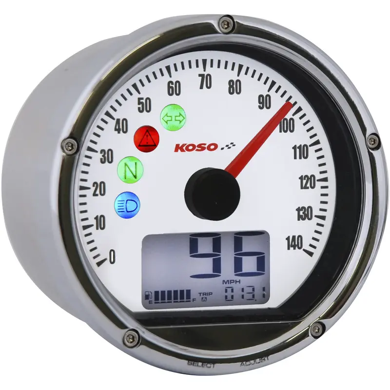 KOSO TNT-01S SPEEDOMETER TACHOMETER COMBO WHITE BA035160-HD