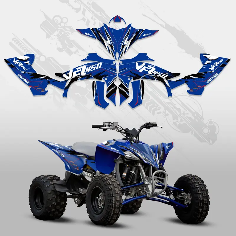 ATV Full Graphics Decals Stickers Kit For YAMAHA YFZ450R 2014-2022