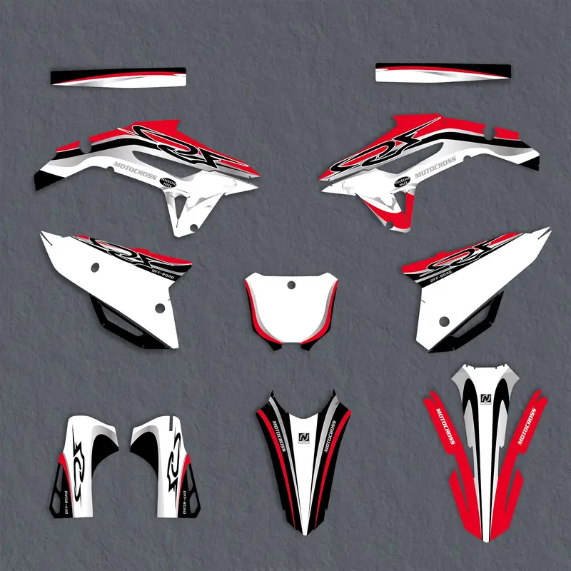 Full Graphics Decals Stickers Kit For Honda CRF250 2022-2024