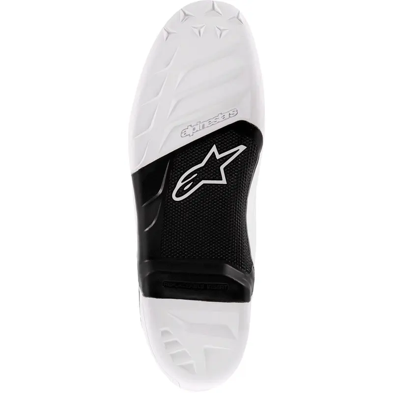 ALPINESTARS TECH-7 SOLE BLACK/WHITE SZ 12 25SUT74-12-12