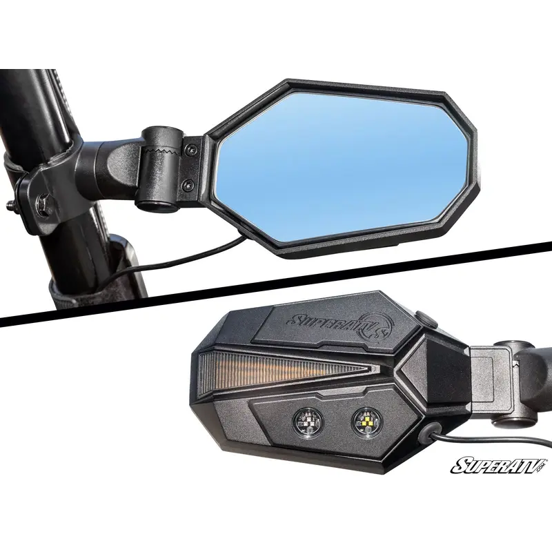 Super ATV POLARIS LIGHTED SIDE-VIEW MIRRORS