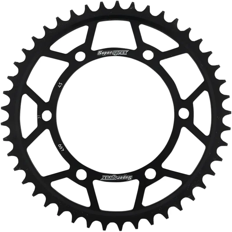 SUPERSPROX Rear Sprocket - 45 Tooth RFE-499-45-BLK