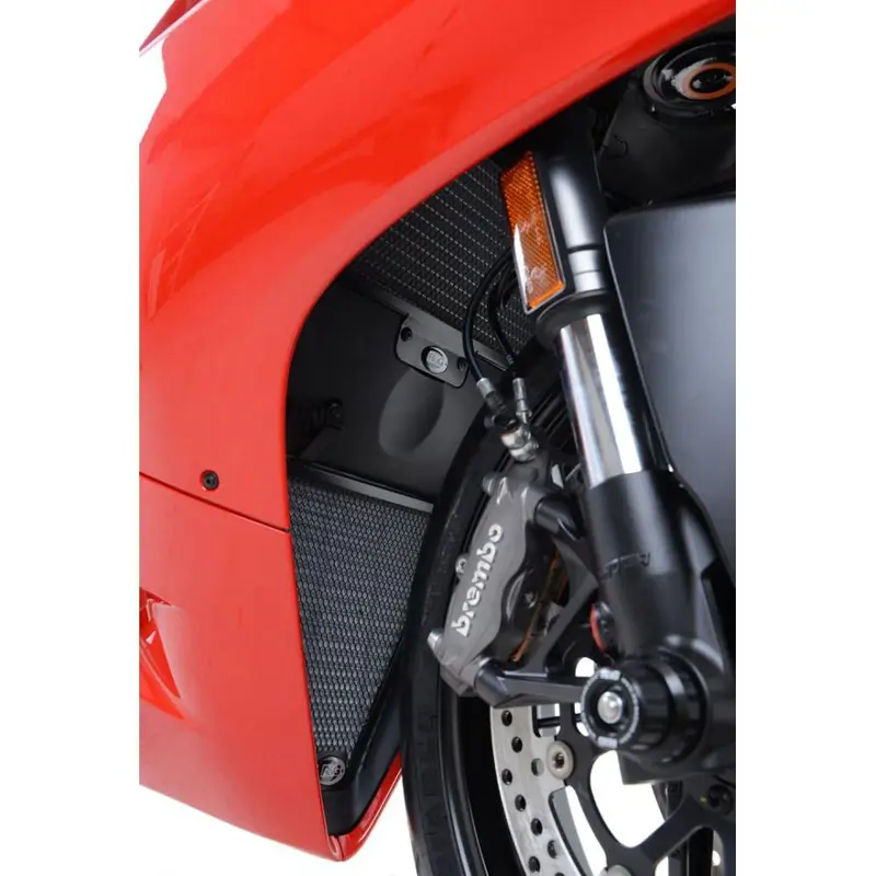 R&G Racing Red Aluminum Radiator Guard RAD0117RE