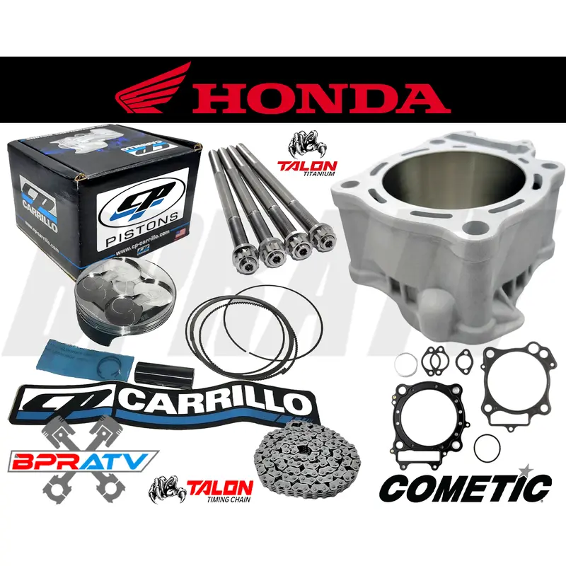 06+ TRX450R TRX 450R 100mm Big Bore Kit Cylinder +4mm JE CP Top End Rebuild Kit