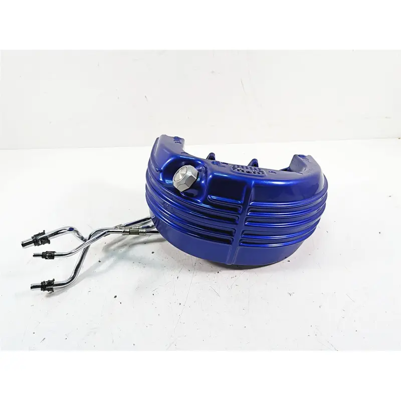 2009 Harley FXCWC Softail Rocker C Oil Tank & Lines Flame Blue Pearl 62557-08