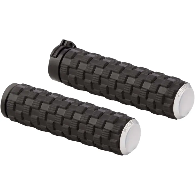 ARLEN NESS Air Trax Grips - Cable - Chrome 07-351