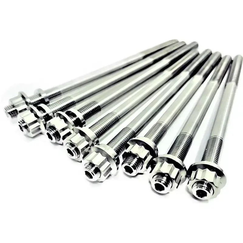 Best YXZ1000R Titanium Head Studs Ti Cylinder Stud Bolt Upgrade Kit 90119-10004