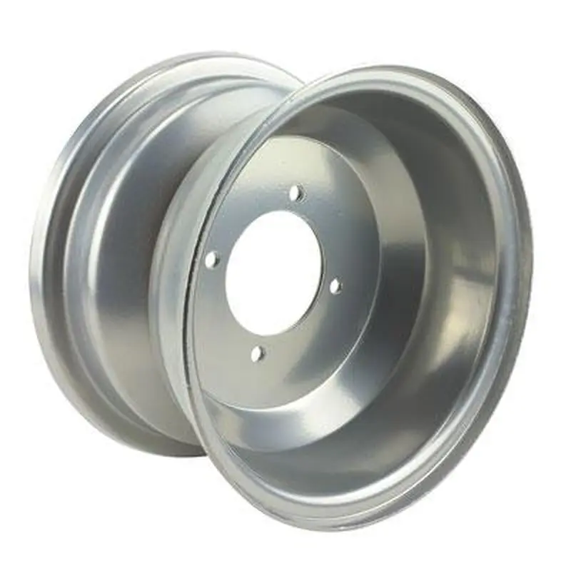 Rim 8.0 x 4.75 Inch - 4 Bolt - Silver - Front - Version 18