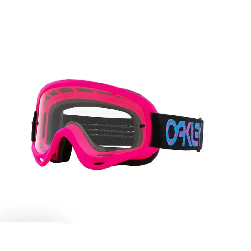 O-Frame MX Goggle- CLEAR  Pink SPLATTER