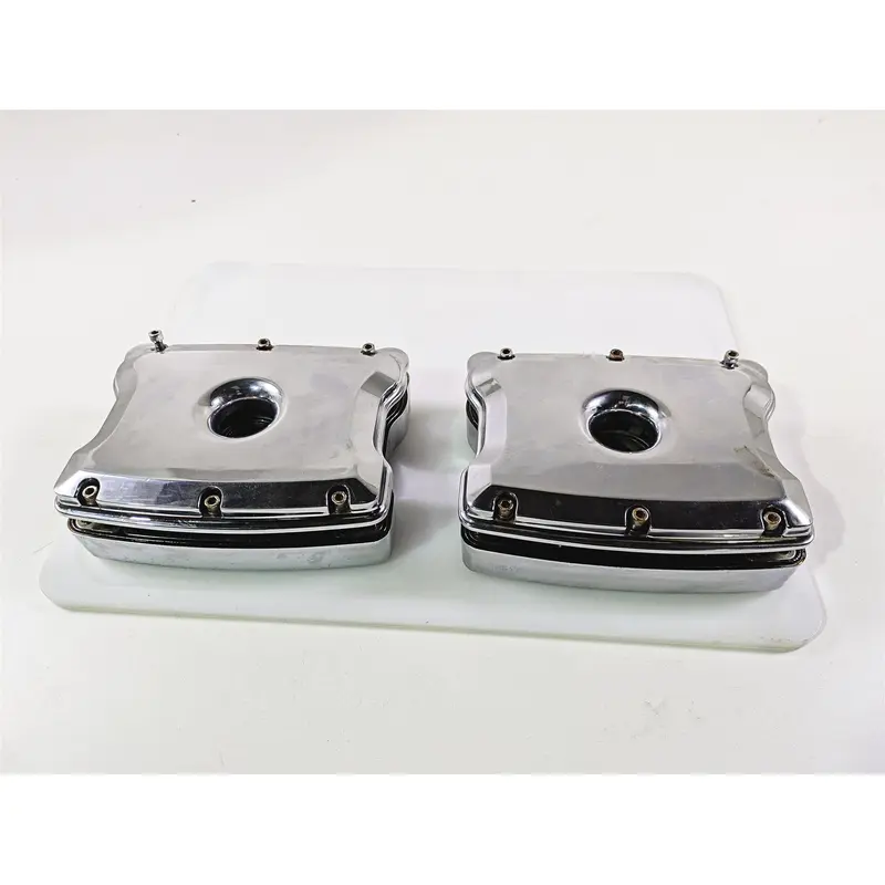 2004 Big Dog Chopper S&S Chrome Rocker Box Cylinderhead Cover Set 90-4093-S