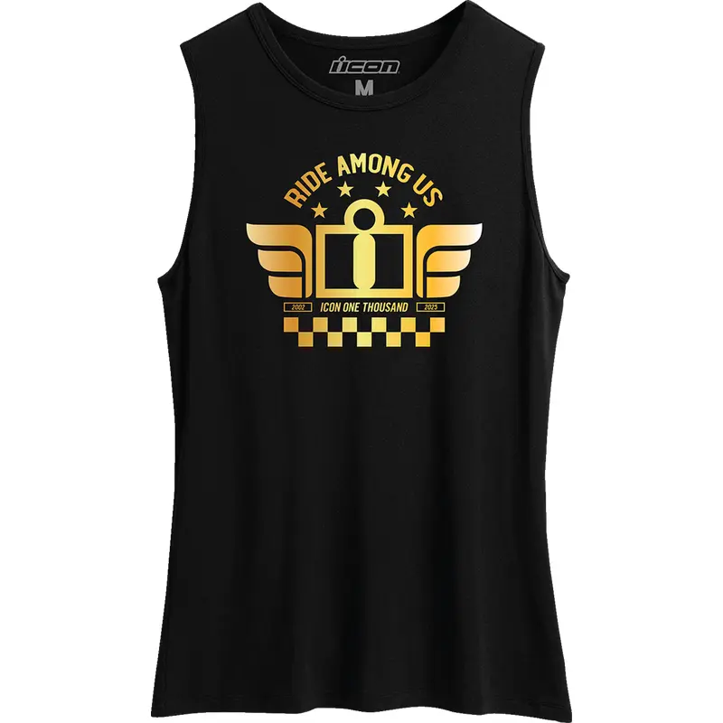 ICON Women's Tuscadero Tank Top - Black - Medium 3031-4318