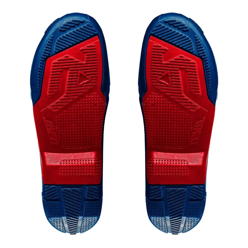 Leatt 4.5/5.5 Boot Outer Sole - Blue / Red [Pair]
