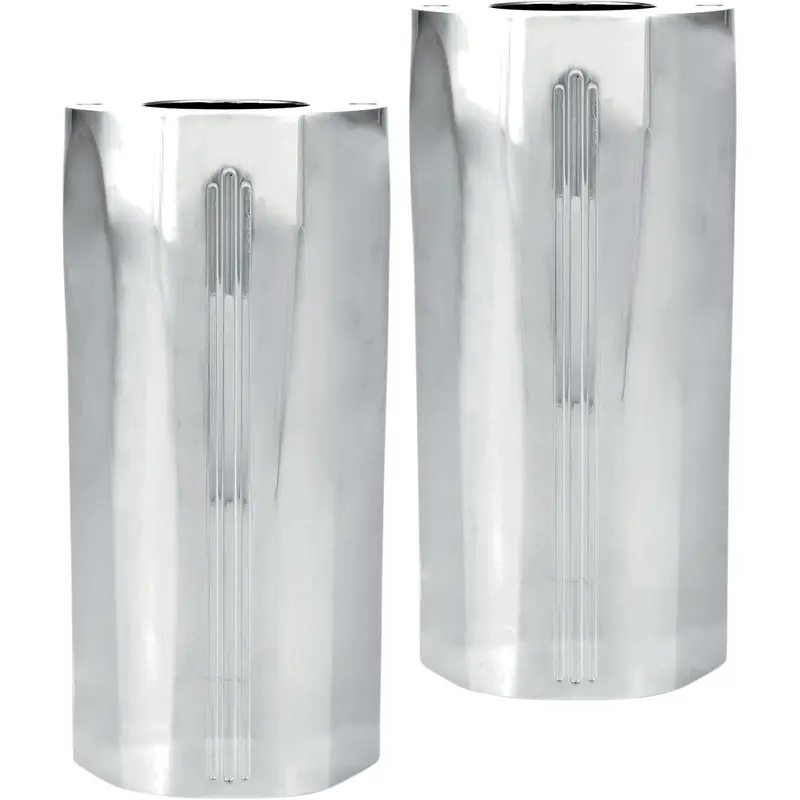 PERFORMANCE MACHINE (PM) Fork Slider Covers - Chrome - Tech 0208-2102-CH
