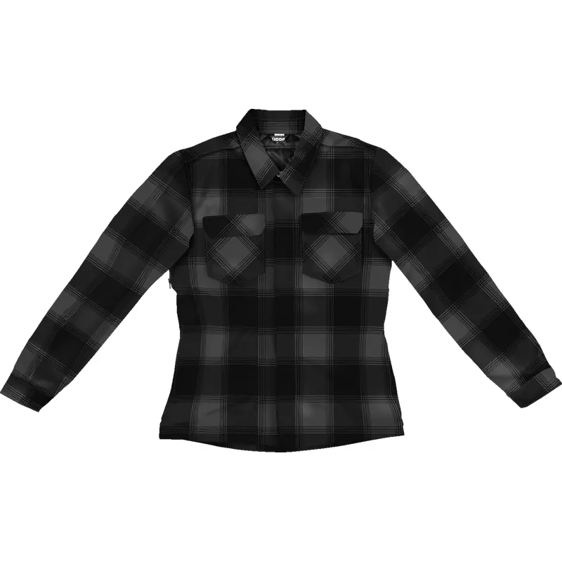 ICON Women's Fallblock CX Flannel Jacket - Black - Small 2822-1670