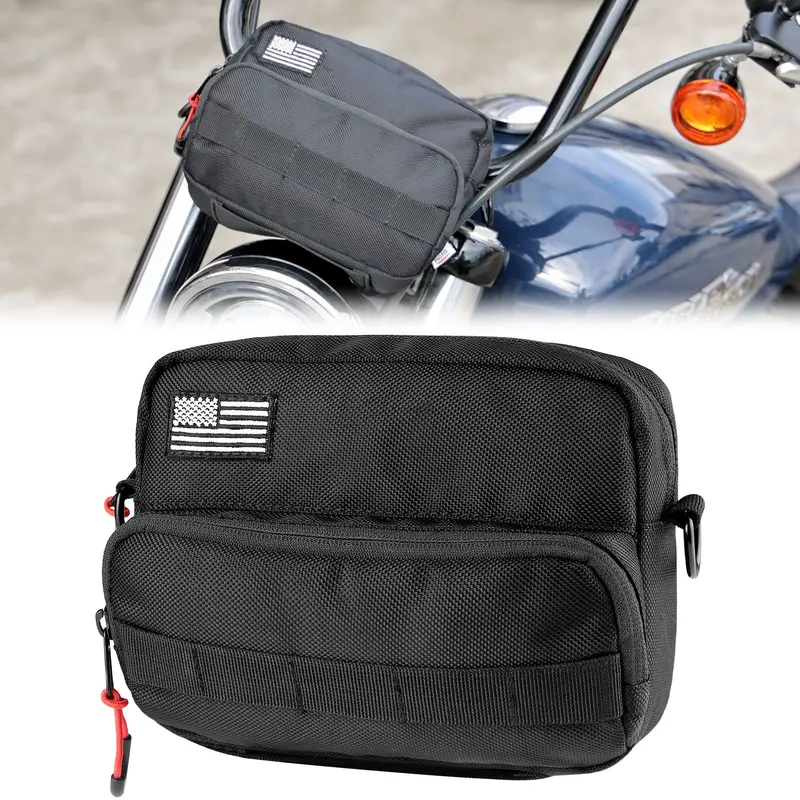 Motorcycle Handlebar Bag for Cruiser Softail Dyna Sportsters