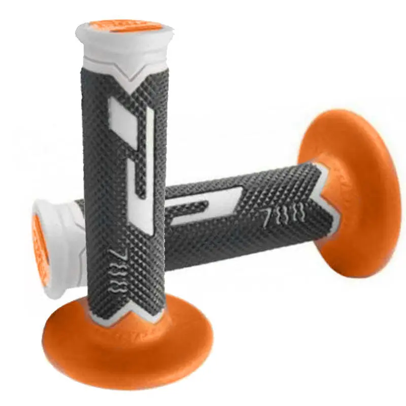 Orange/Black/Grey Tri Density Extra Slim Grips 115mm Progrip (PG788BO)