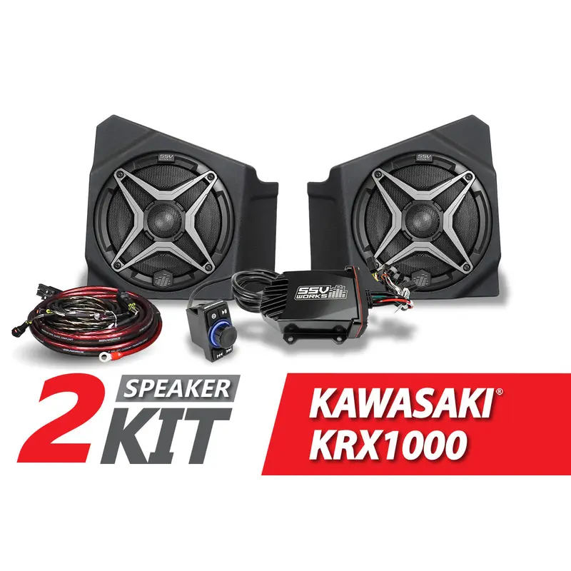 2020-2024 Kawasaki KRX1000 2-Speaker SSV Works Audio-Kit