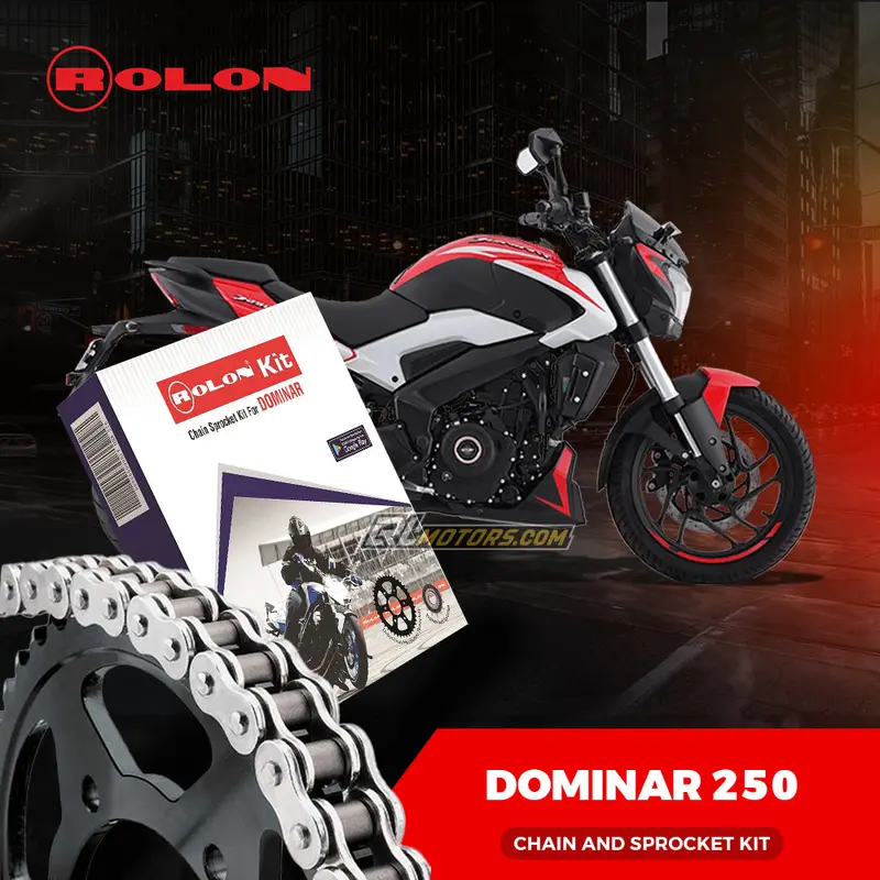 Bajaj Dominar  250cc Rolon Chain & Sprocket Kit
