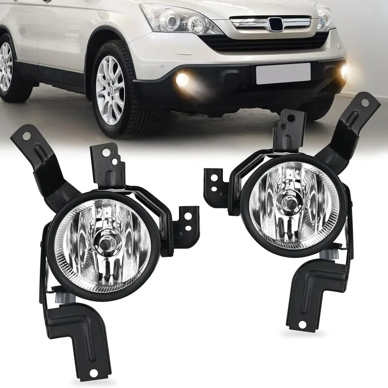 2007 2008 2009 Honda CRV EX EX-L LX Fog Lights Assembly Clear Lens