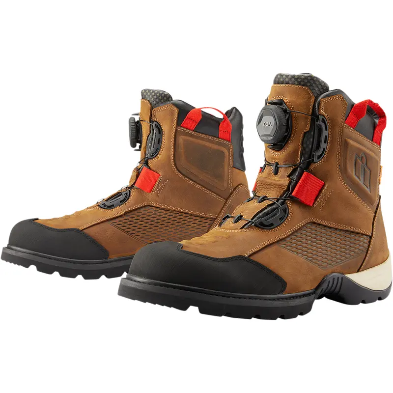 ICON Stormhawk Boots - Brown - Size 8 3403-1162