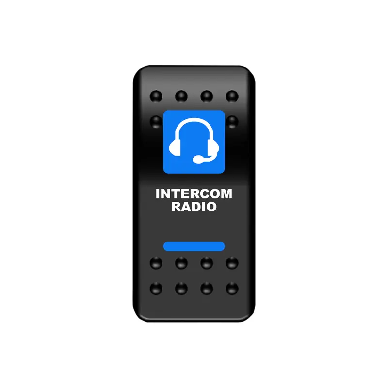 Moose Offroad - Rocker Switch - Intercom - Blue