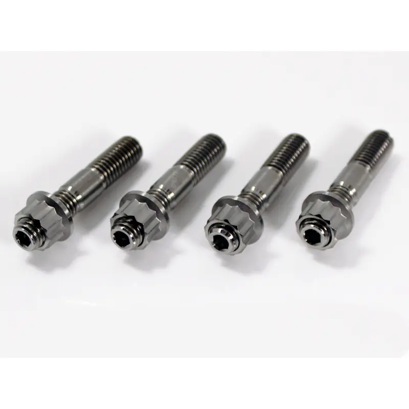 Yamaha Raptor 700 Heavy Duty Head Pipe Exhaust Studs TITANIUM Stud 12 Pt Nut Kit