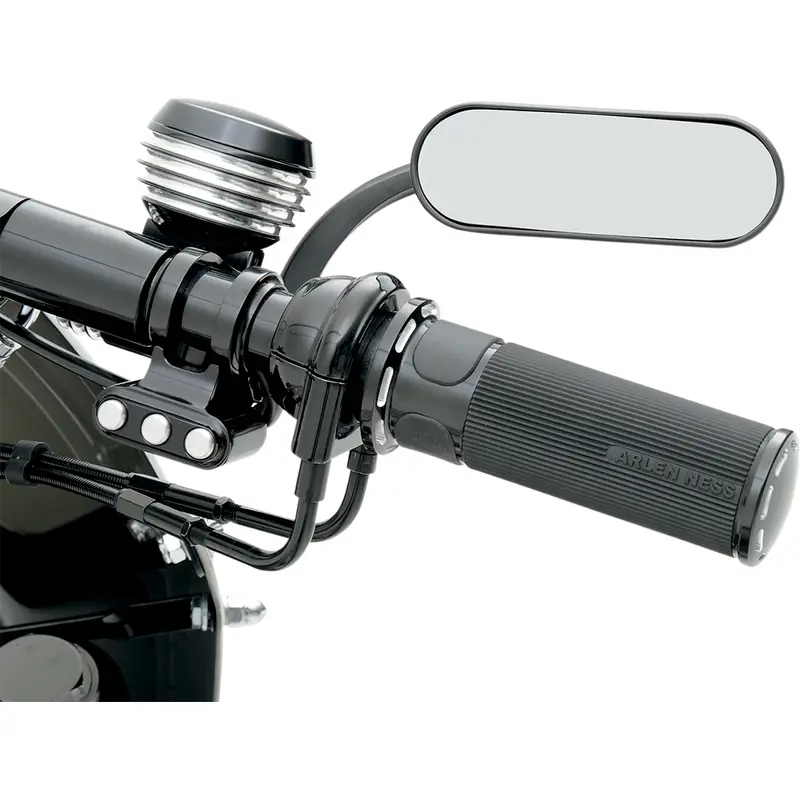 ARLEN NESS Mirror - Micro - Mini - Side View - Oval - Black - Right 13-413