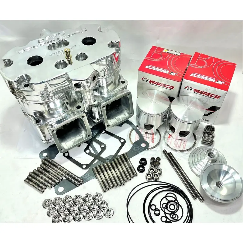 Banshee 521 10mm Super Cub Polished Cylinder Polish Stroker Top End Rebuild Kit