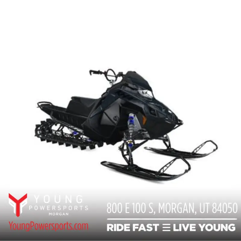 New 2026 Polaris 850 RMK Khaos 155 Gloss Black / Blue Dusk