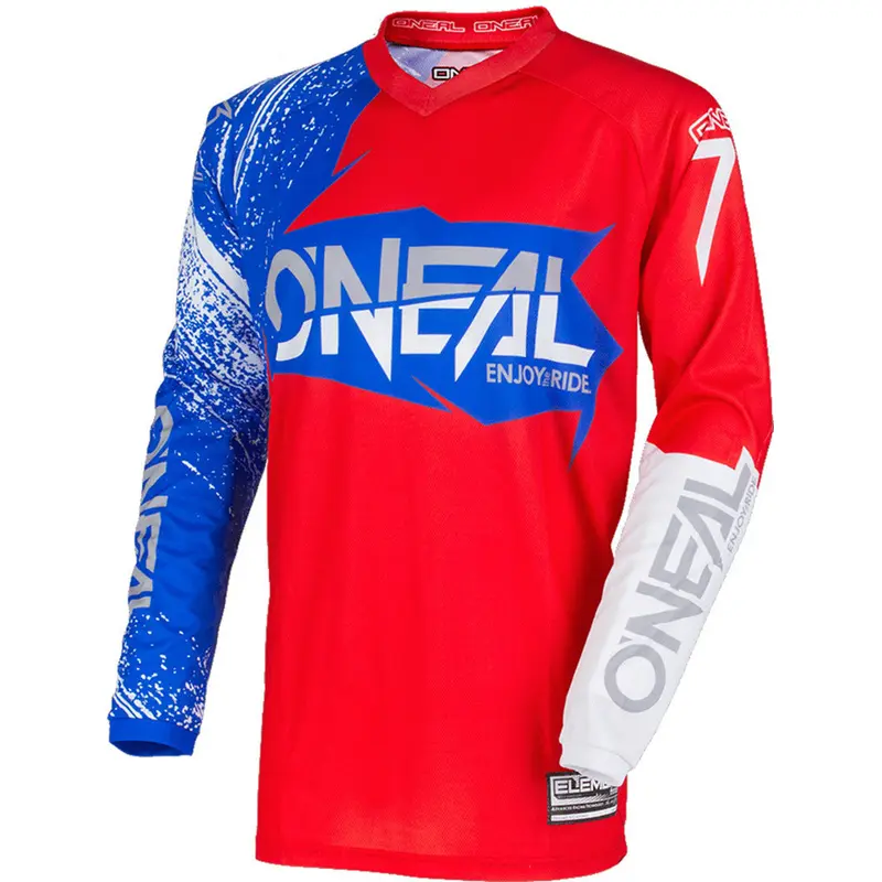 ONEAL JERSEY BURNOUT RED/WHT/BLU