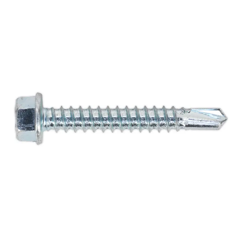 Self-Drilling Screw 5.5 x 38mm Hex Head Zinc Pack of 100 - SDHX5538