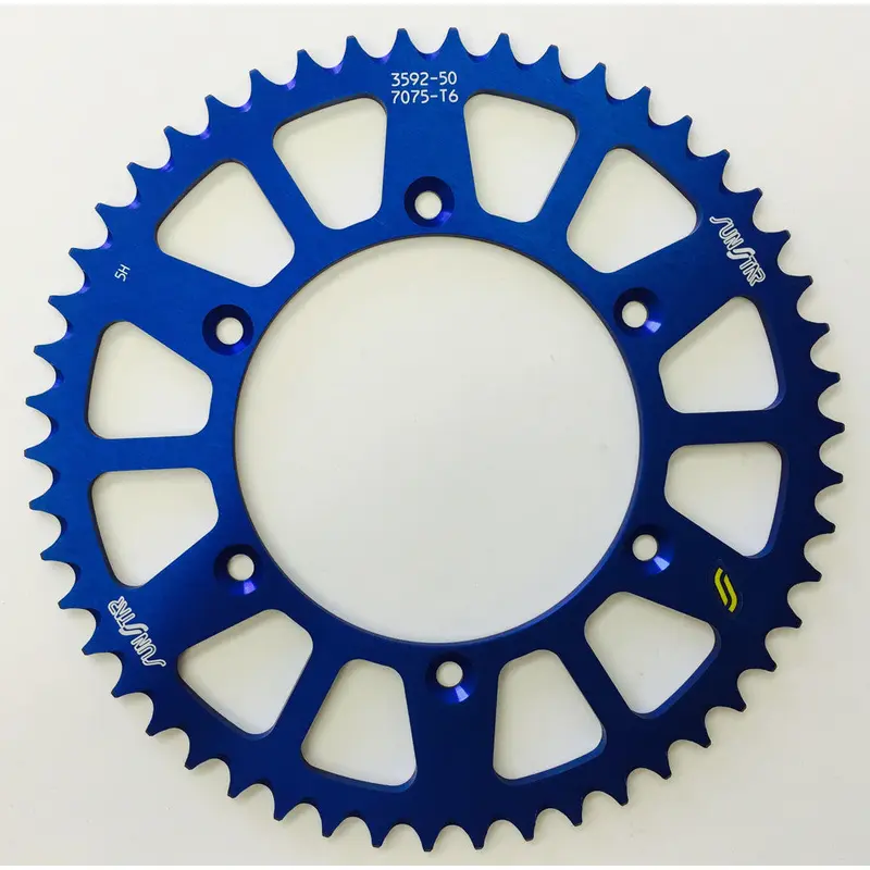 SUNSTAR REAR SPROCKET ALUMINUM BLUE 50T 5-359250BL