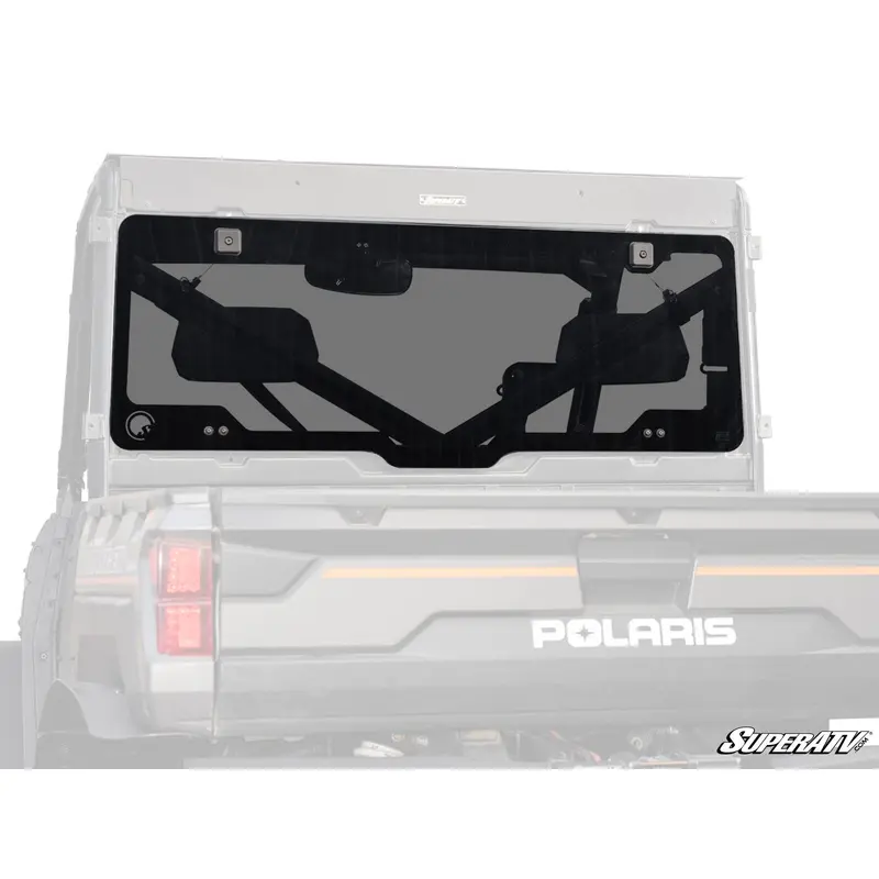 SuperATV Polaris Ranger XP 900 Rear Glass Windshield