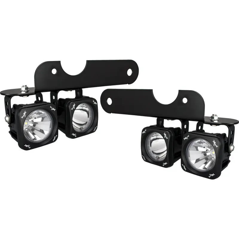 2017-2020 Ford Raptor LED Halo Fog Light Kit (Mixed Beam Optimus Lights)