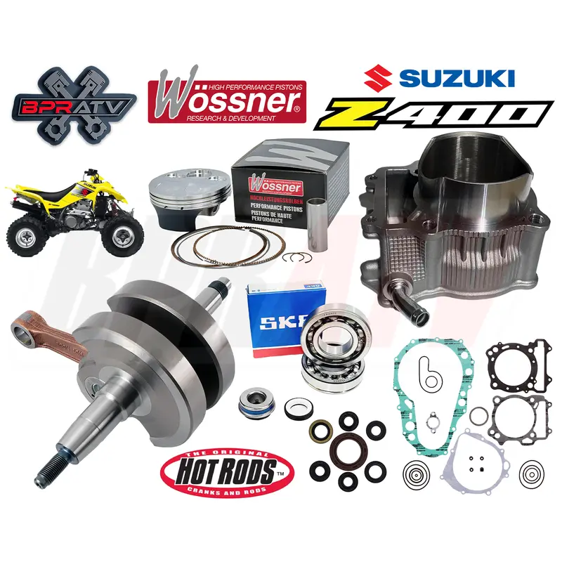 LTZ400 LTZ 400 OEM Bore 90mm Cylinder Wossner Piston Simple Rebuild Kit Gaskets