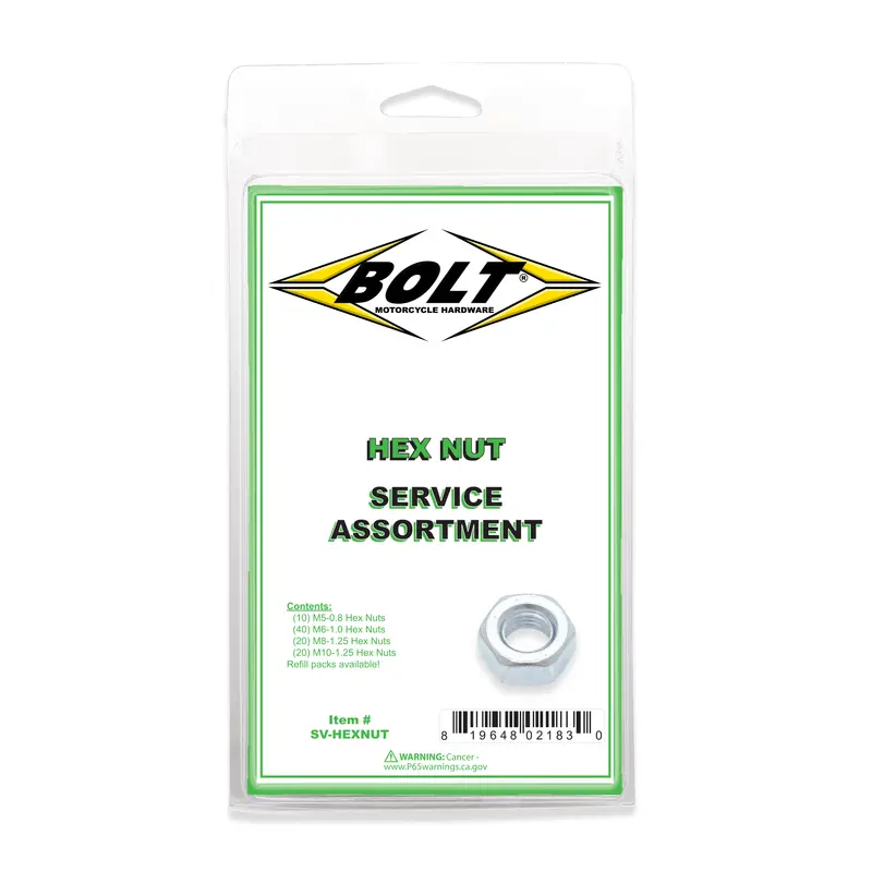 Bolt Hex Nut Assortment 90 Piece Kit | SV-HEXNUT