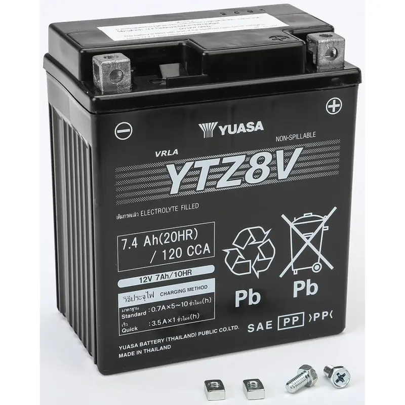 Yuasa Battery Ytz8v Sealed Factory Activated