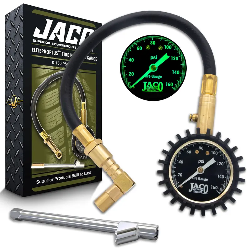 EliteProPlus Tire Pressure Gauge with Dually Air Chuck - 160 PSI