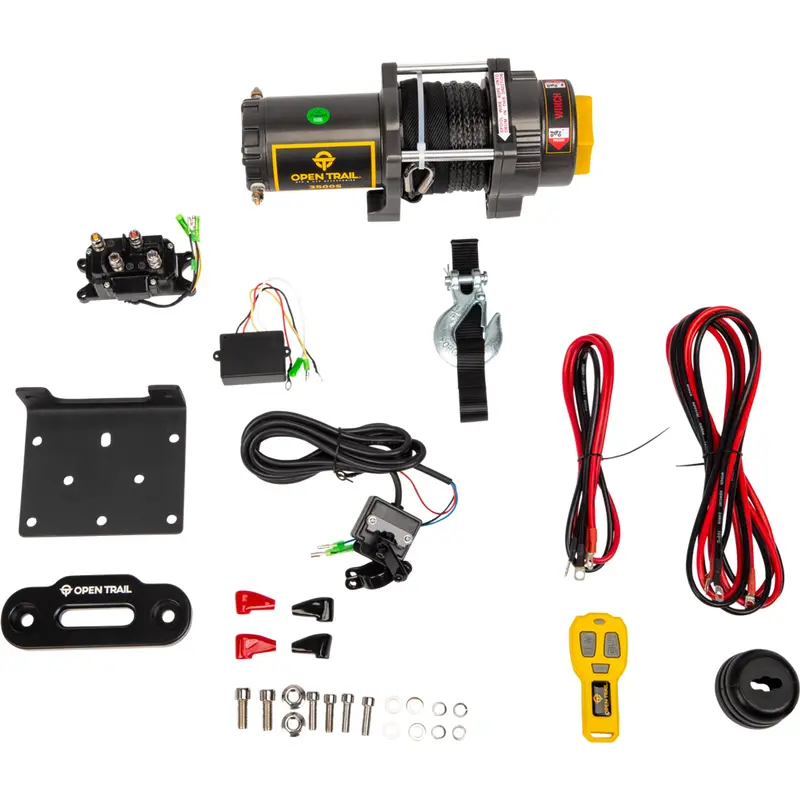 Open Trail 3500LB SYNTHETIC ROPE WINCH