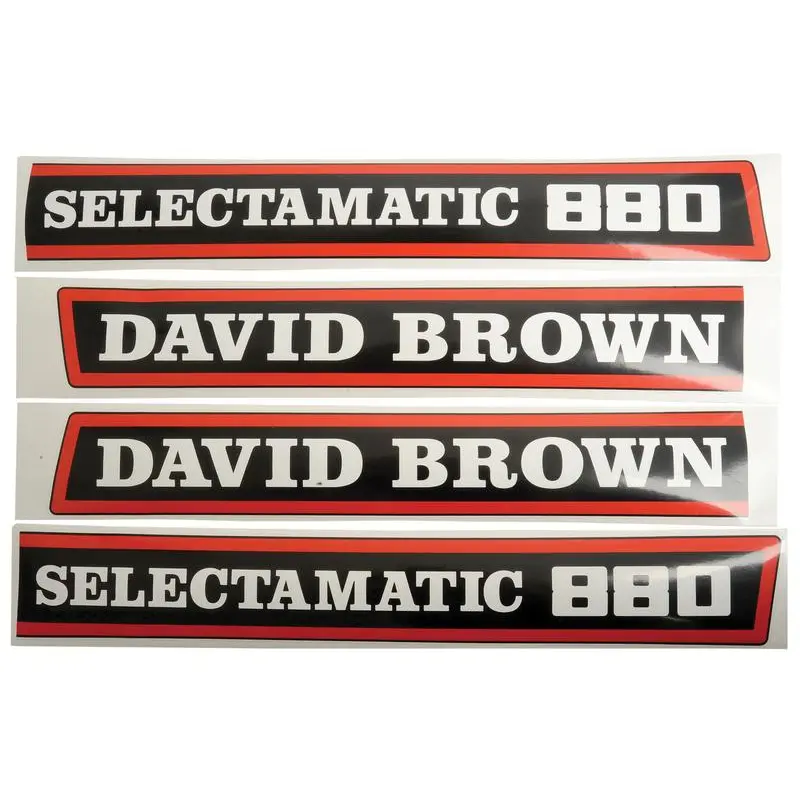 Decal Set - David Brown 800 Selectamatic - Sparex Part No. S.63343