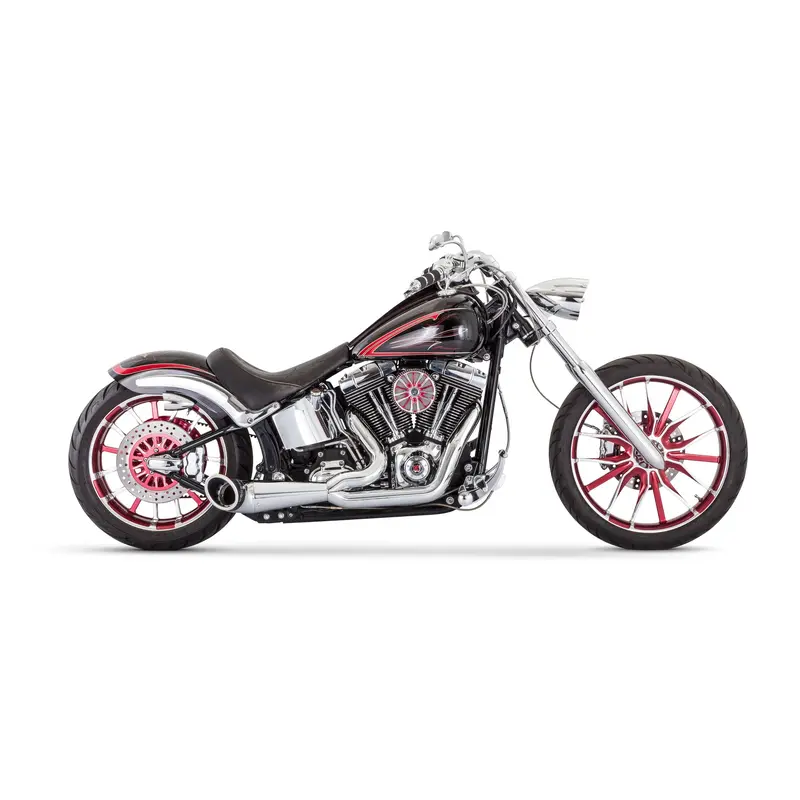 FREEDOM TURNOUT 2-1 CHROME W/CHROME TIP SOFTAIL HD00524