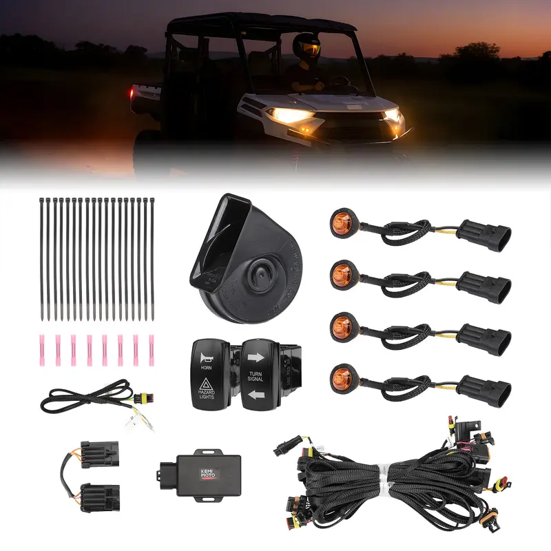 UTV Turn Signal Kit for 2018+ Ranger XP 1000/Crew/2014-2023 RZR XP 1000
