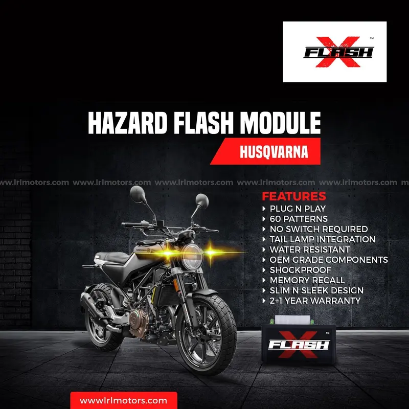 Husqvarna svartpilen Flash X Hazard Flash Module, Blinker,Flasher