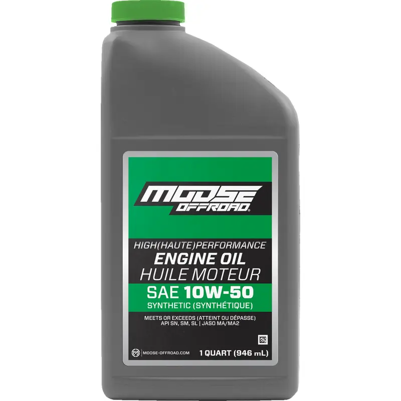 MOOSE OFFROAD Synthetic Engine Oil - 10W50 - 1 US quart 219381