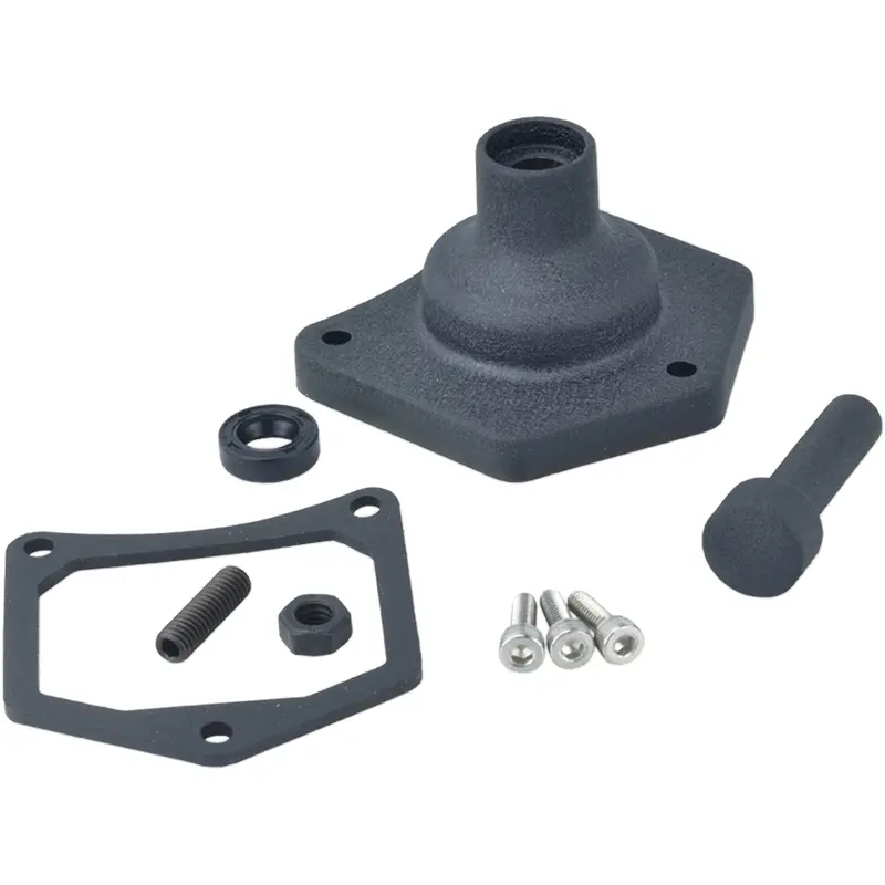 DRAG SPECIALTIES Solenoid End Cover - Starter Button - Black Wrinkle 79-4005