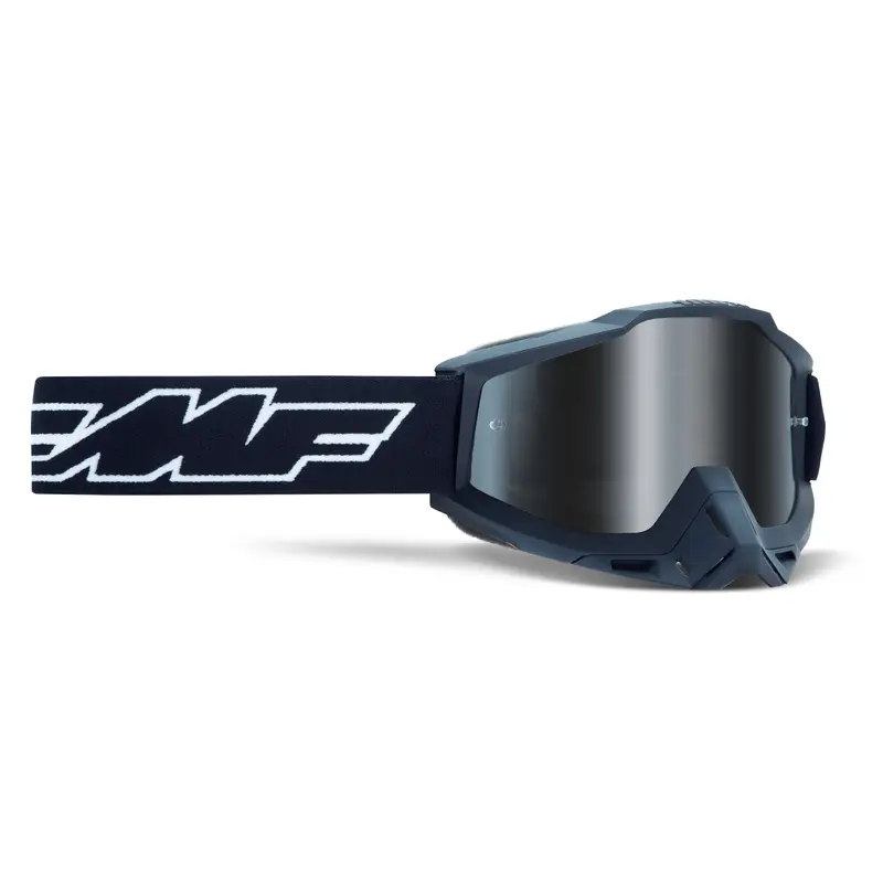Powerbomb Youth Goggle Rocket Black Mirror Silver Len
