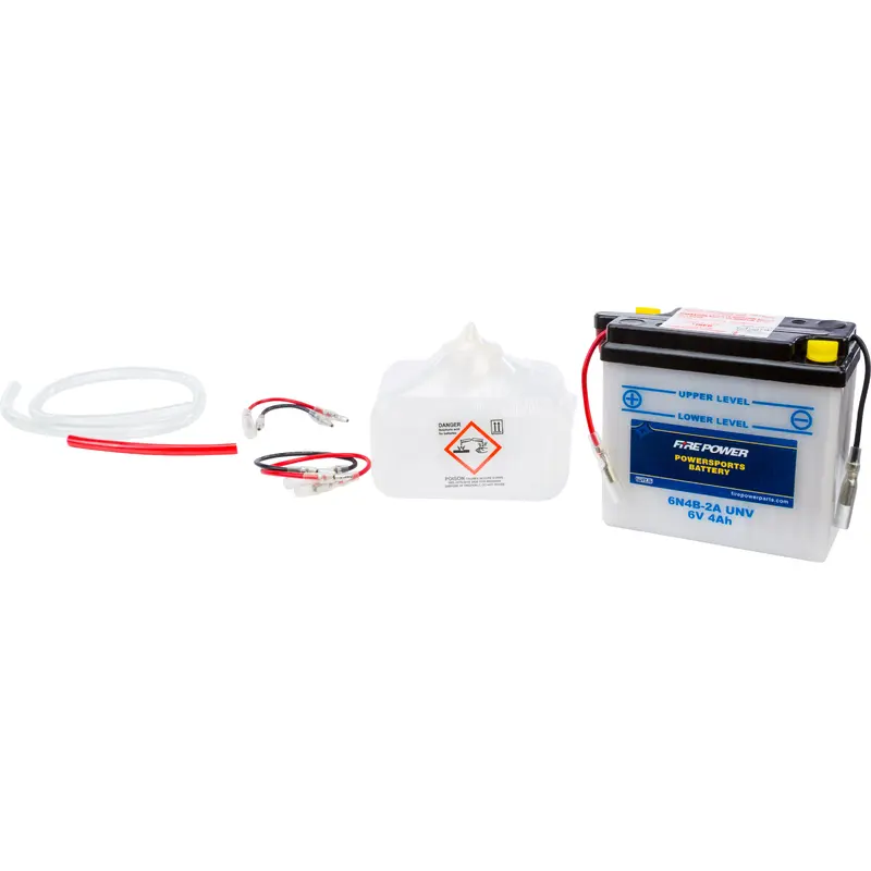 FIRE POWER BATTERY W/ACID 6N4B-2A UNV 6V 6N4B-2A/UNV