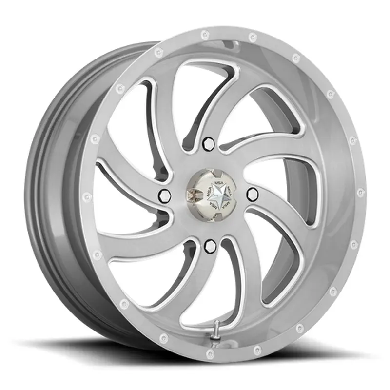 MA36 20X7 4X156 BRUSHED TITANIUM 00MM